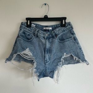 Pacsun ripped jean shorts